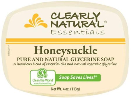 CLEARLY NATURAL - Glycerine Bar Soap Honeysuckle - 4 oz. (113 g) Supply