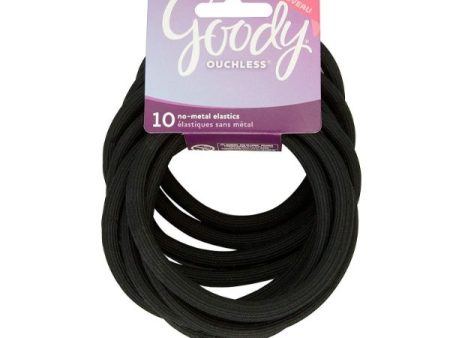 GOODY - X-Long X-Thick Elastics Black - 10 Count Hot on Sale