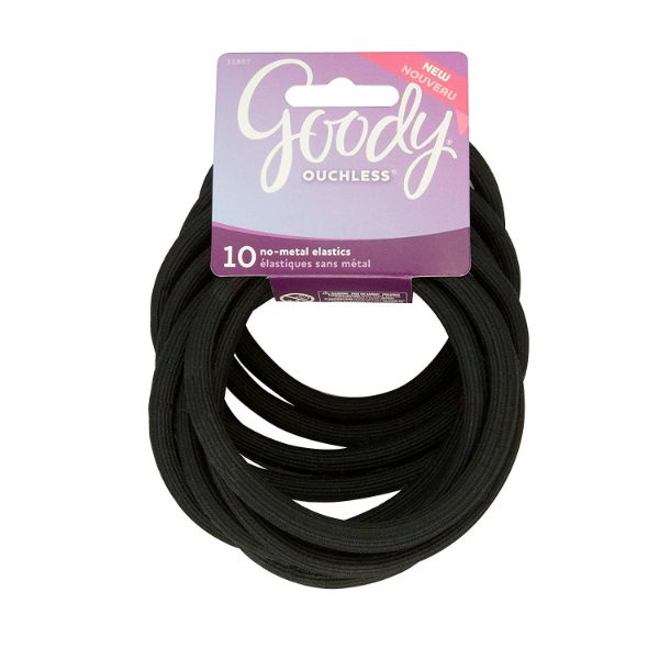 GOODY - X-Long X-Thick Elastics Black - 10 Count Hot on Sale