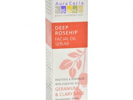 AURA CACIA - Deep Rosehip Facial Oil Serum - 1 fl. oz. (30 ml) Online Hot Sale