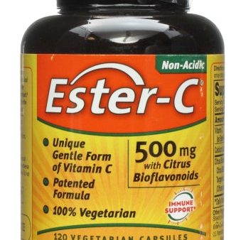 ESTER-C - 500 mg with Citrus Bioflavonoids - 120 Vegetarian Capsules on Sale