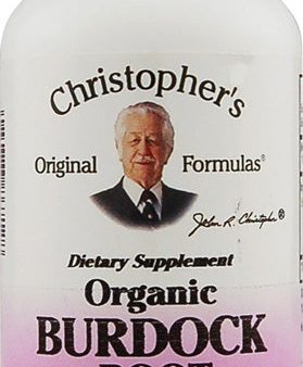 CHRISTOPHERS - Burdock Root 550 mg - 100 Vegetarian Capsules Fashion