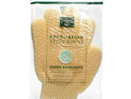 EARTH THERAPEUTICS - Exfoliating Hydro Gloves Natural - 1 Pair Supply