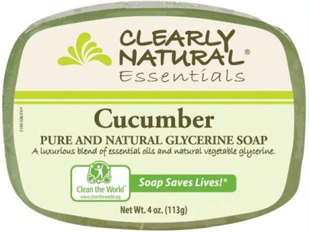 CLEARLY NATURAL - Glycerine Bar Soap Cucumber - 4 oz. (113 g) Hot on Sale