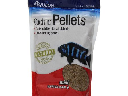 AQUEON - Cichlid Food Mini Pellets - 8.5 oz. (241 g) Online