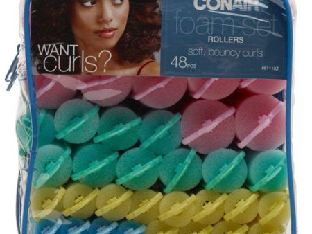 CONAIR - Styling Essentials Foam Rollers Set - 48 Pack Online Sale