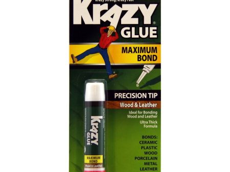 KRAZY GLUE - Instant Wood & Leather Super Glue - 0.07 oz. (2 g) Fashion