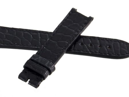 Genuine Chopard 18mm x 16mm Black Alligator Watch Band Strap 105 Sale