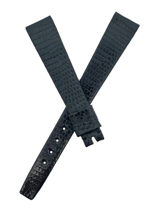 Girard Perregaux 14mm x 10mm Black Lizard Leather Watch Band Strap Cheap