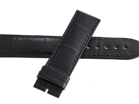 Genuine Arnold & Son 20mm x 20mm Black Leather Watch Band Strap For Discount