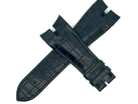 Genuine Roger Dubuis 27mm x 21mm Black Alligator Leather Watch Band Online