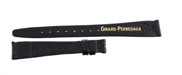 Girard Perregaux 14mm x 12mm Black Alligator Leather Watch Band Online Hot Sale