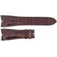 Genuine Roger Dubuis 25mm x 19mm Brown Alligator Leather Watch Band Discount