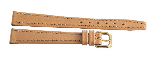 Girard Perregaux 13mm Beige Leather Gold Buckle Watch Band Strap Cheap