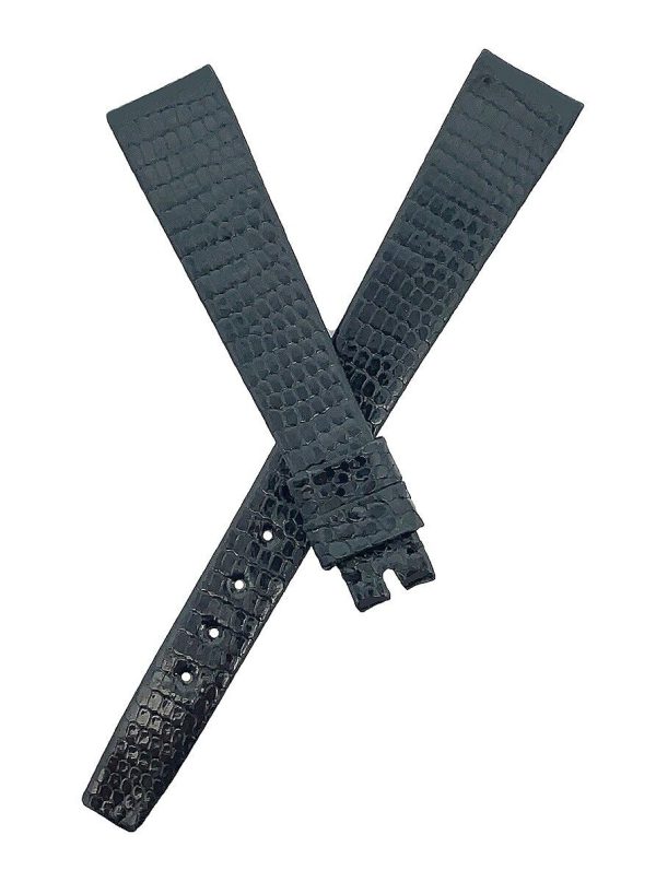 Girard Perregaux 11mm x 7mm Black Lizard Leather Watch Band Strap Discount