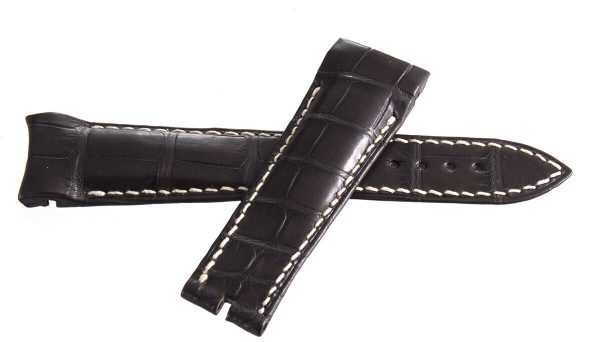 Breguet 22mm x 18mm Dark Brown Alligator Leather Watch Band Strap IAE For Cheap