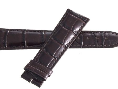 Frederique Constant Geneve 22mm x 18mm Brown Alligator Watch Band Online now