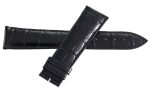 Frederique Constant Geneve 22mm x 18mm Black Alligator Watch Band For Sale