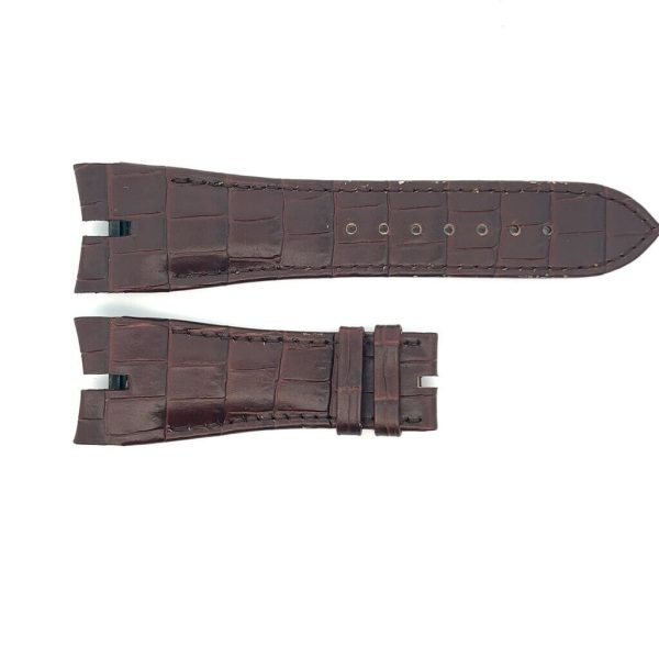 Genuine Roger Dubuis 27mm x 21mm Brown Alligator Leather Watch Band For Discount