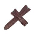 Genuine Roger Dubuis 25mm x 19mm Brown Alligator Leather Watch Band Discount