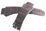 Authentic Richard Mille 29mm x 19mm Grey Alligator Watch Band Strap 60-01L 41MF Sale