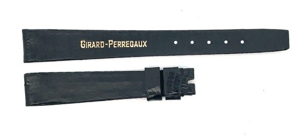 Girard Perregaux 13mm x 10mm Black Lizard Leather Watch Band Strap Online Hot Sale