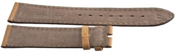 Genuine Universal Geneve NOS 17x14mm Beige Leather Watch Band Strap Online