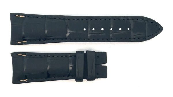 Girard Perregaux 21mm x 18mm Black Alligator Leather Watch Band Strap BGW For Sale