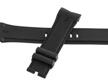 Authentic Corum 23mm x 19mm Black Rubber Watch Band Strap NEW For Sale