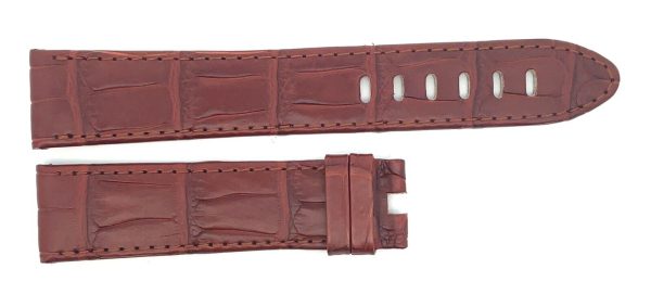 Montblanc Men s 22mm x 20mm Brown Alligator Leather Watch Band Strap FSK For Cheap