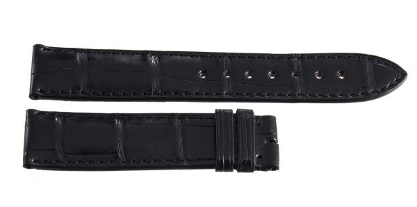 Genuine Longines 20mm x 18mm Black Alligator Leather Watch Band Strap L682124835 For Cheap