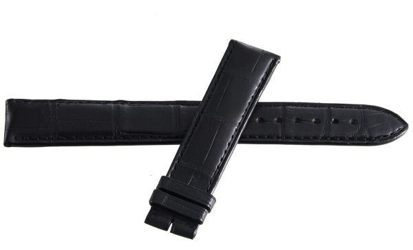 Genuine Longines 20mm x 18mm Black Alligator Leather Watch Band Strap L682124832 Cheap