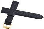 19mm Longines Black Croc Replacement Watch Band Strap Gold Buckle on Sale