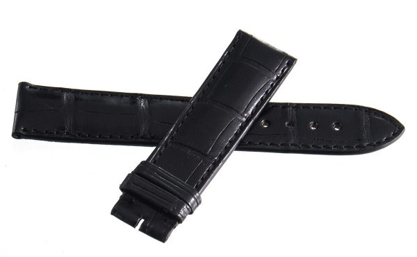 Genuine Longines 20mm x 18mm Black Alligator Leather Watch Band Strap L682124835 For Cheap