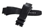 Authentic Richard Mille 30mm x 22mm Black Alligator Watch Band Strap Fashion