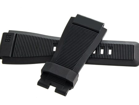 Bell & Ross 24mm x 24mm Black Rubber Replacement Strap For Sale