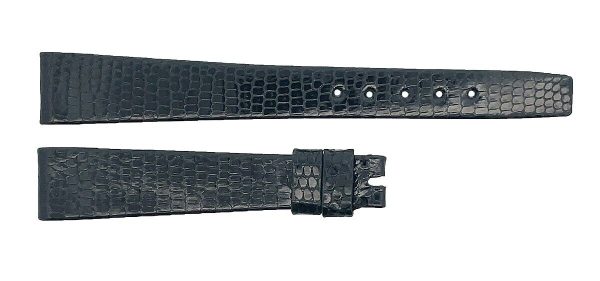 Girard Perregaux 11mm x 7mm Black Lizard Leather Watch Band Strap Discount