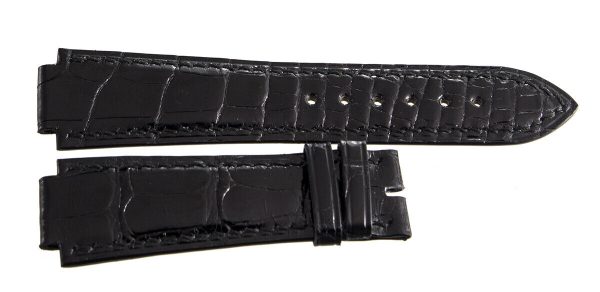 Genuine Chopard 22mm x 18mm Black Shiny Alligator Watch Band Strap 070 Cheap