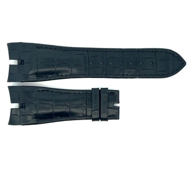 Genuine Roger Dubuis 27mm x 21mm Black Alligator Leather Watch Band Online