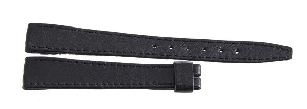 Girard Perregaux 14mm x 12mm Black Leather Watch Band For Cheap