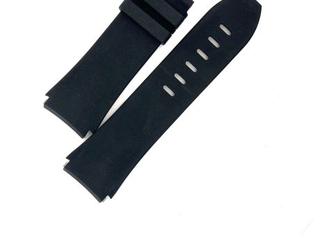 Audemars Piguet 28mm x 24mm Black Rubber Watch Band Strap Short Online now