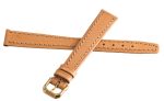 Girard Perregaux 13mm Beige Leather Gold Buckle Watch Band Strap Cheap