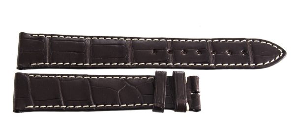 Genuine Longines 20mm x 18mm Brown Alligator Leather Watch Band L682110306 For Cheap