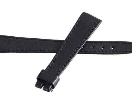 Girard Perregaux 14mm x 12mm Black Leather Watch Band For Cheap