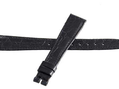 Girard Perregaux 14mm x 12mm Black Alligator Leather Watch Band Online Hot Sale