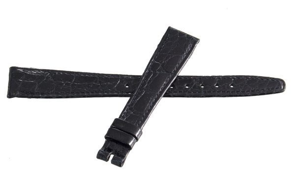 Girard Perregaux 14mm x 12mm Black Alligator Leather Watch Band Online Hot Sale