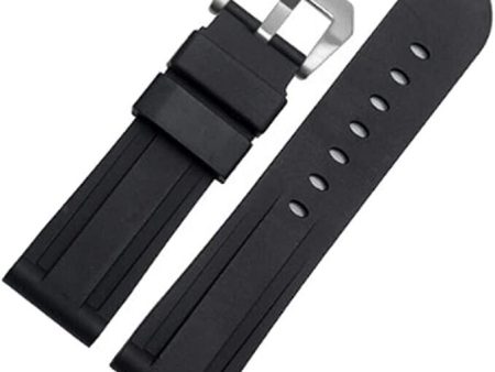 22mm Rubber Silicone Watch Band PVD Tang Buckle Strap Fits for Panerai PAM0 Discount