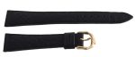 Raymond Weil 19mm x 15mm Black Leather Watch Band With Gold Buckle Sale