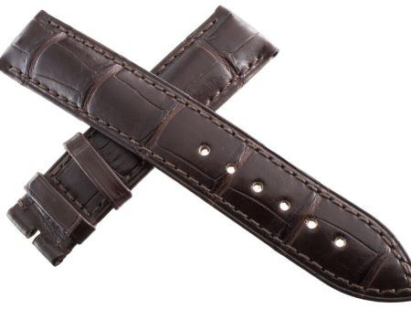 Authentic Corum 19mm x 18mm Brown Alligator Leather Watch Band Strap NEW H1130 on Sale