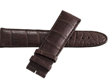 Montblanc Men s 22mm x 20mm Brown Alligator Leather Watch Band Strap FRK on Sale